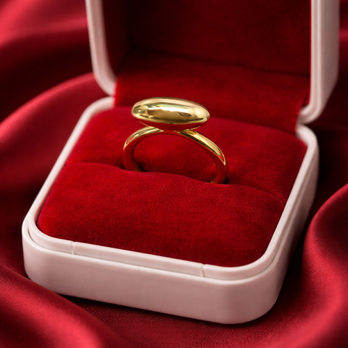 Golden Adjustable Ring 