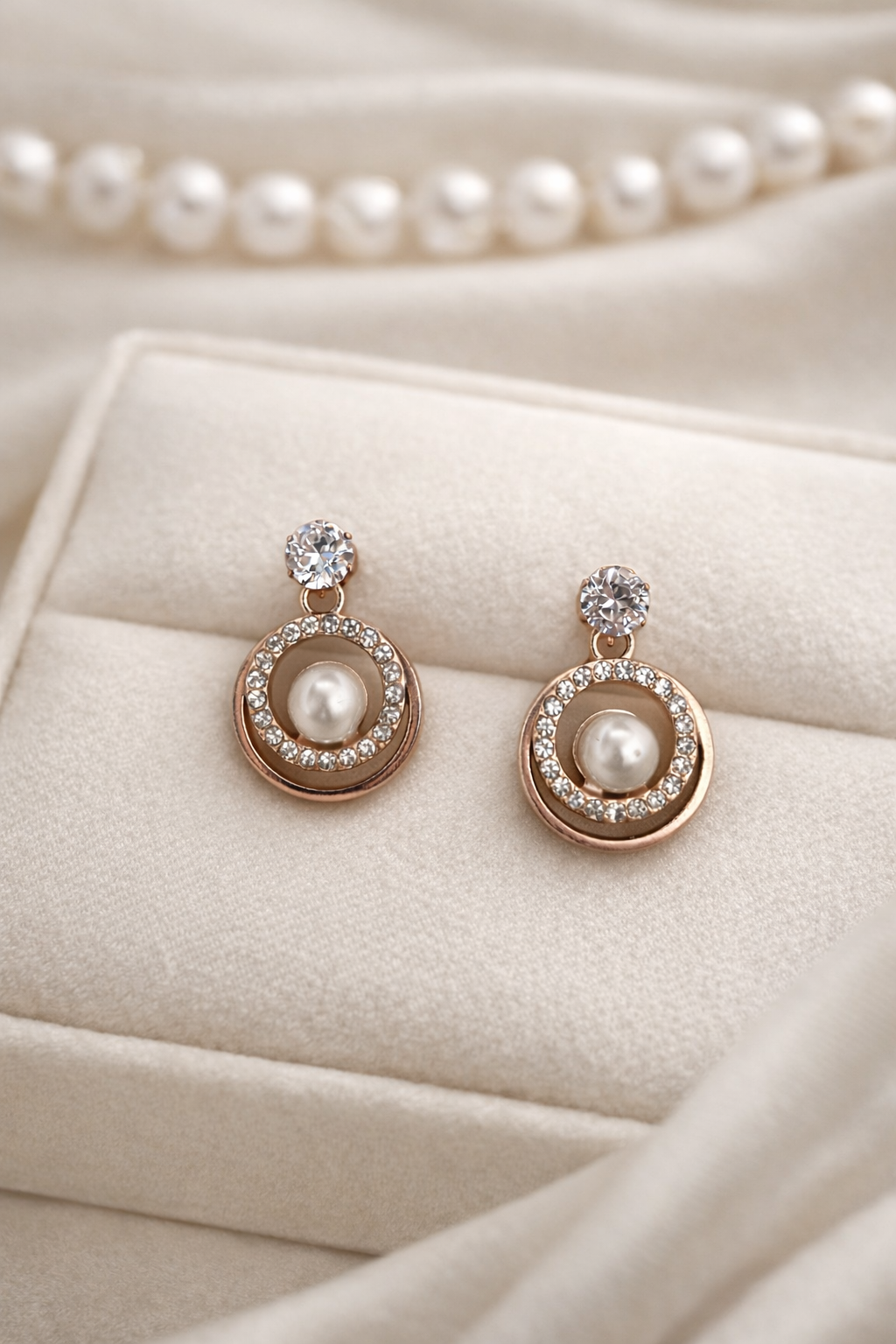 Crystal Pearl Dangle