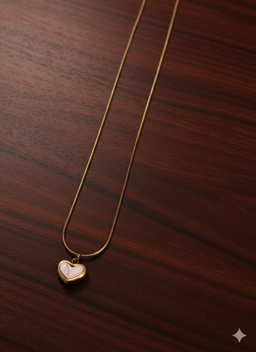 the pendent on a hardwood table background.