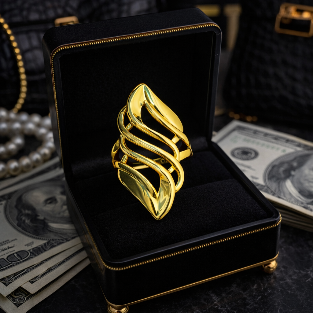 helix ring in a jewellery box