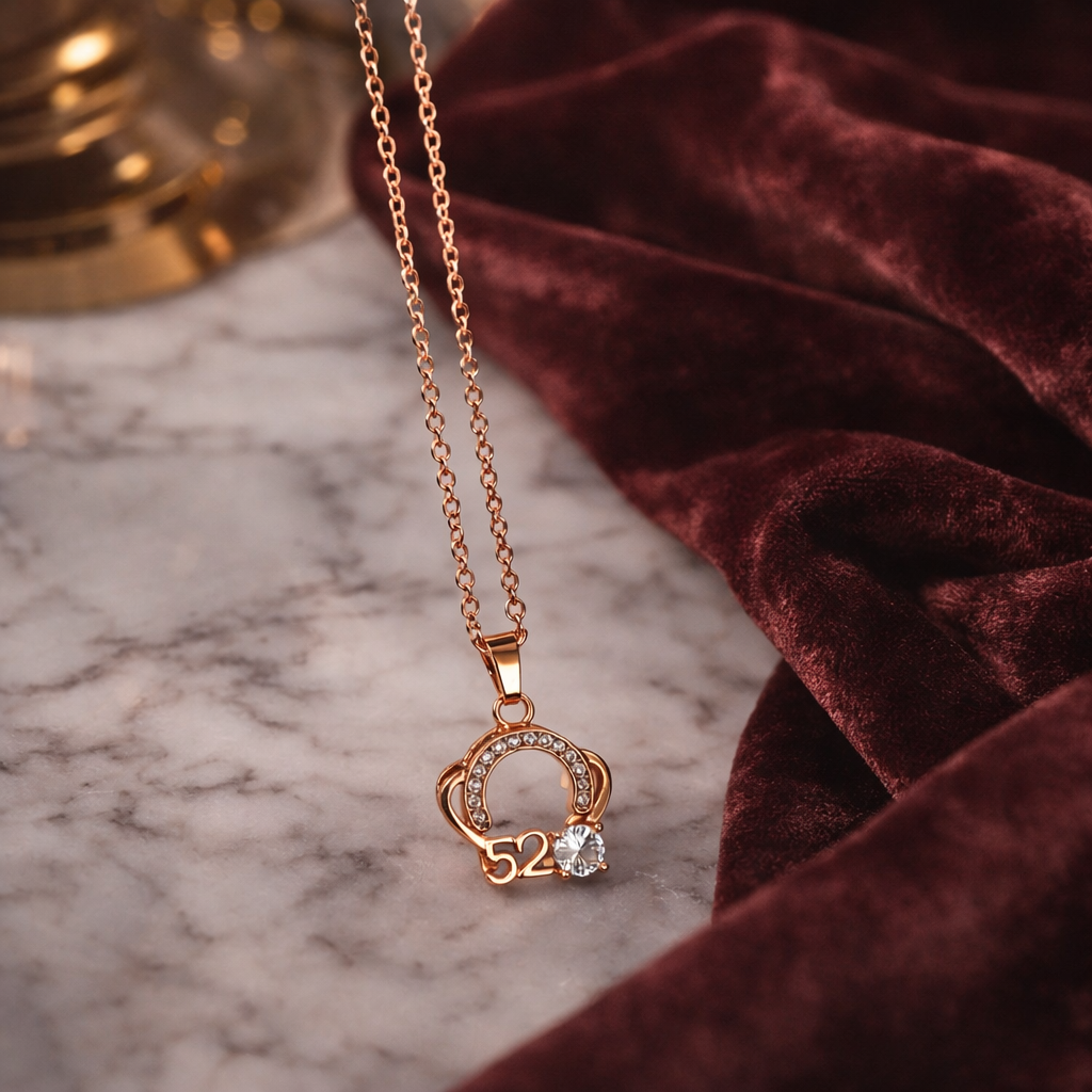 the pendant on a marble background 