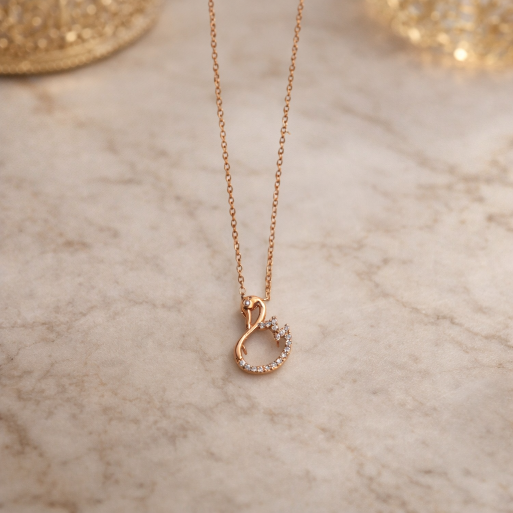 The pendant on a marble background 