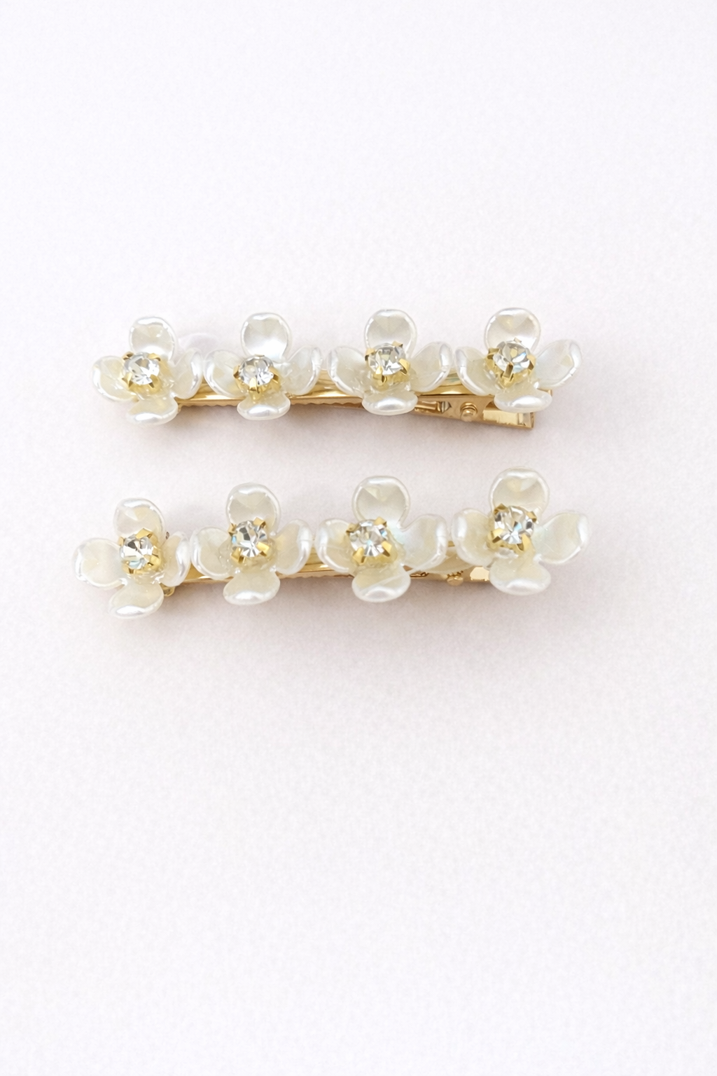 The hairclip on a white background 