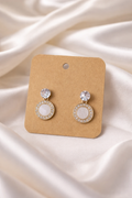 Ivory Glow Halo Earrings