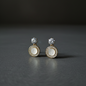 Pearly Halo Studs
