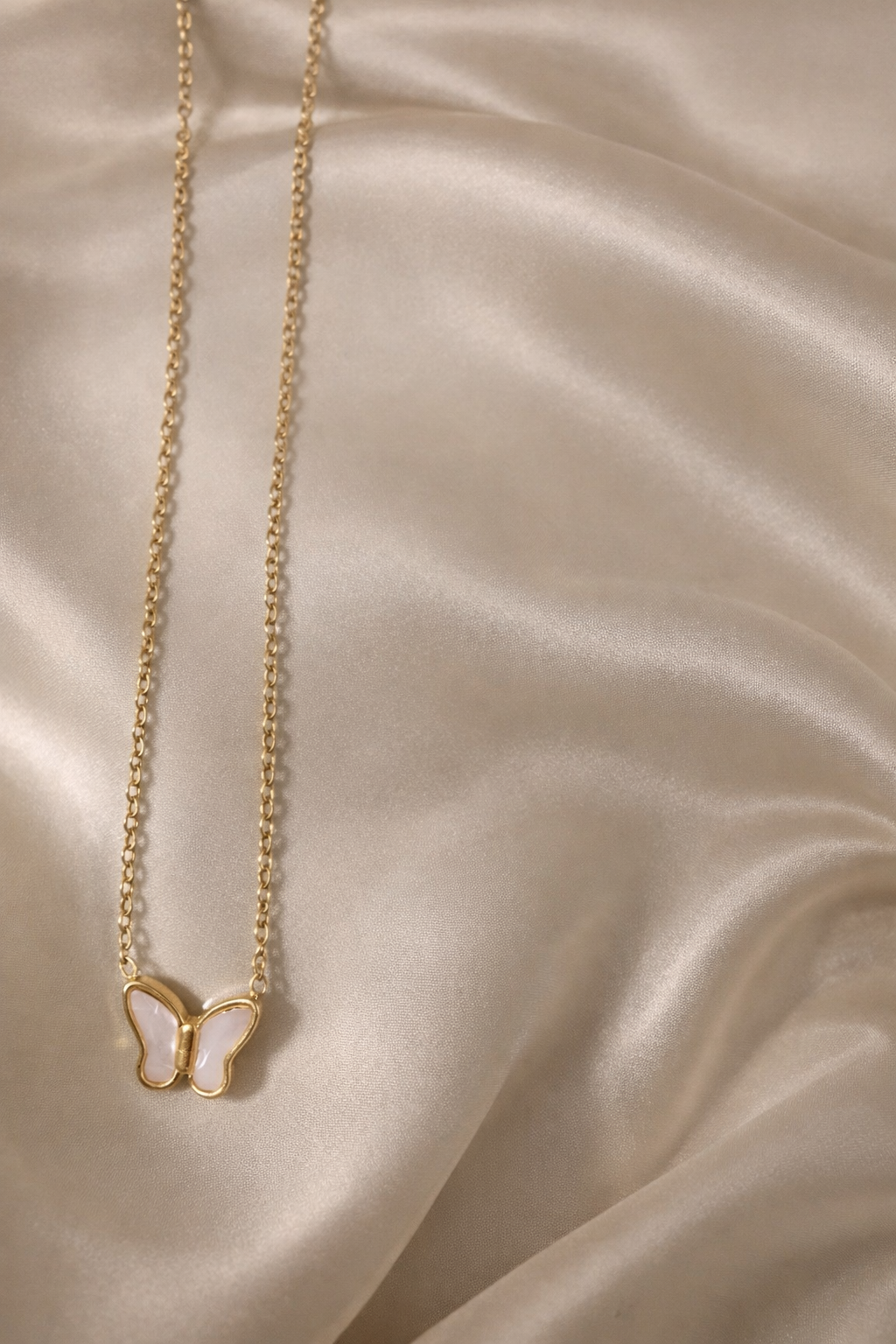 The pendant on a cloth background 