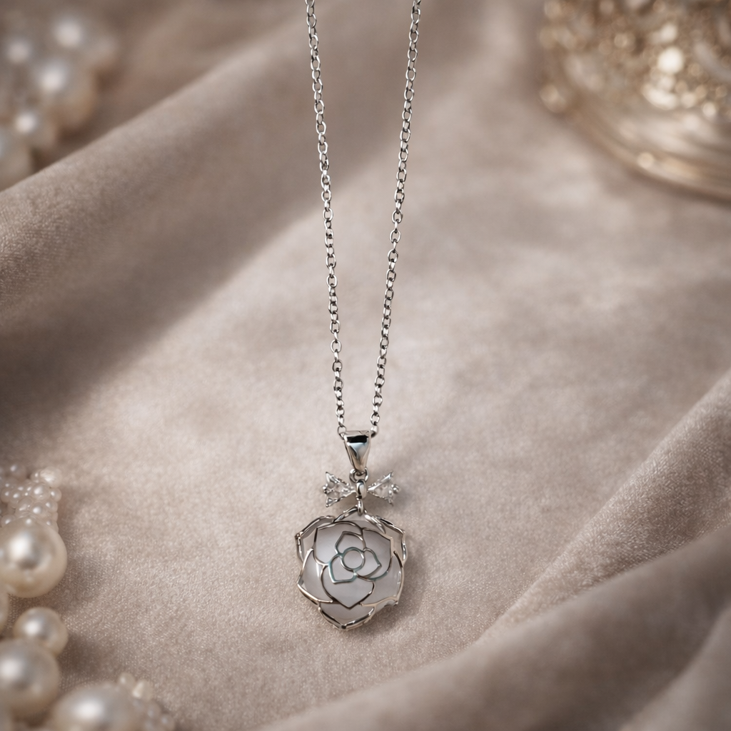 The pendant on a gray background 