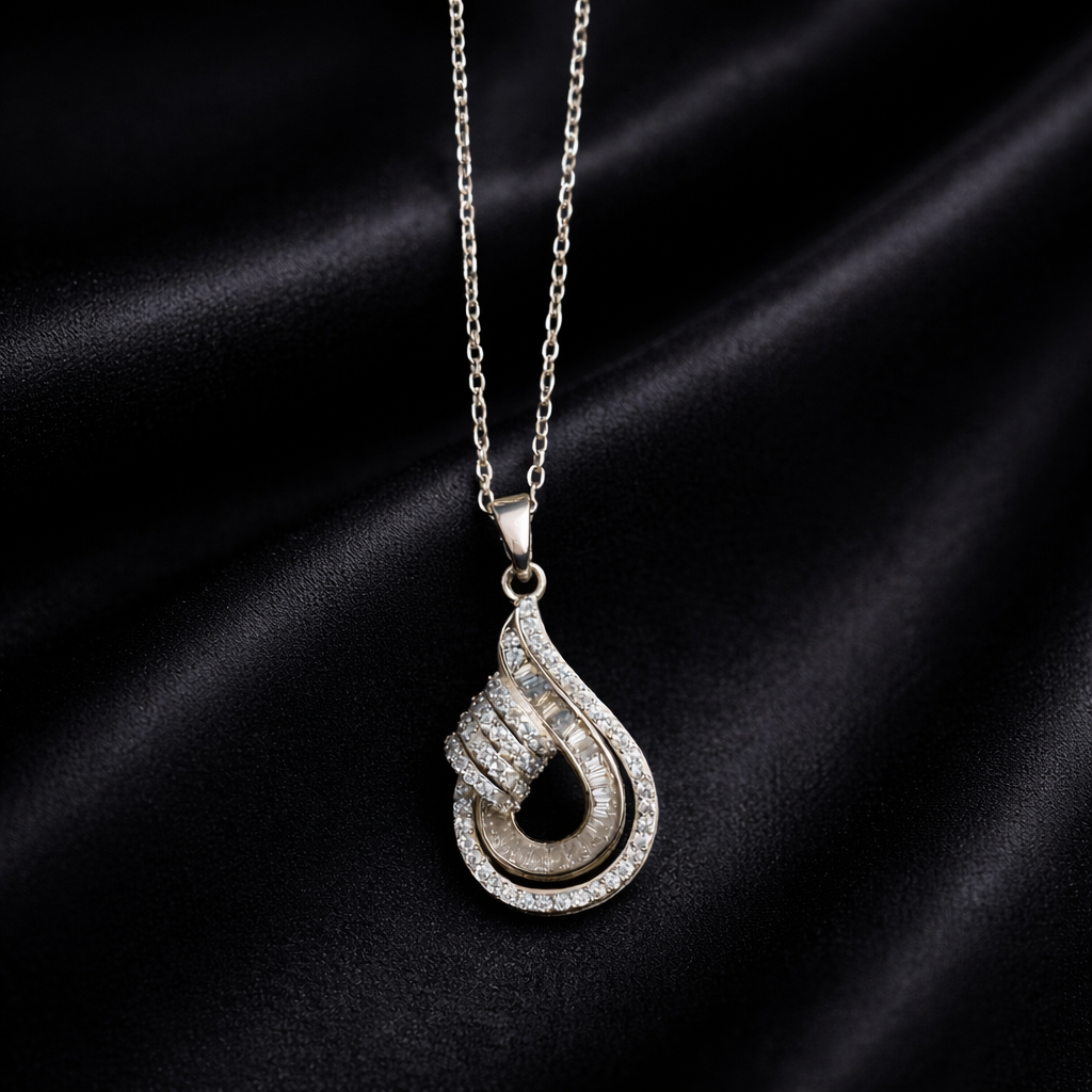 Silver Flame Pendant