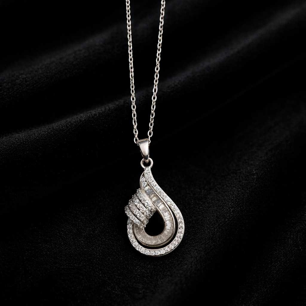 Silver Flame Pendant